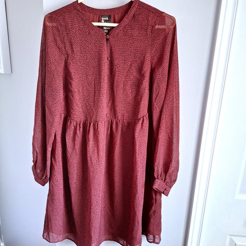 Reitmans Bordeaux Red Dress NWT
